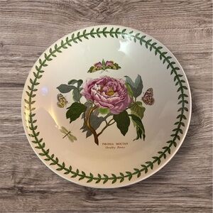 Portmeirion 1972 Botanic Garden Shallow Shrubby Peony Salad Bowl 10 1/2”x2 1/8”